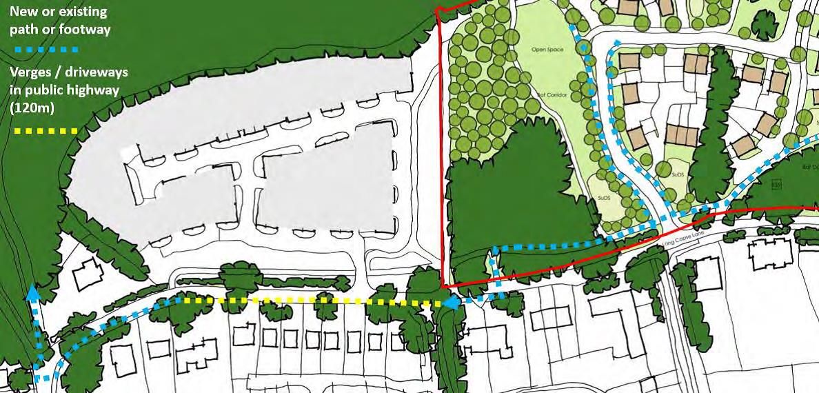 Plans For Road Widening In Long Copse Lane Re-Submitted